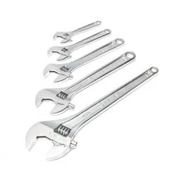 6 in., 8 in., 10 in., 12 in., 15 in. Master Adjustable Wrench Set (5-Piece) by Crescent -Cheap Crescent Store crescent adjustable wrenches ac5pc 40 1000 1