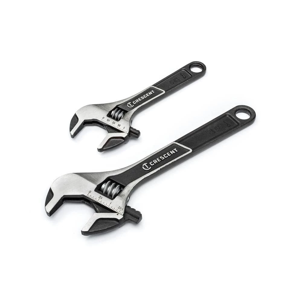 6 in. and 10 in. Wide and Normal Jaw Adjustable Wrench Set (4-Piece) by Crescent 7 6 in. and 10 in. Wide and Normal Jaw Adjustable Wrench Set (4-Piece) by Crescent - Image 5