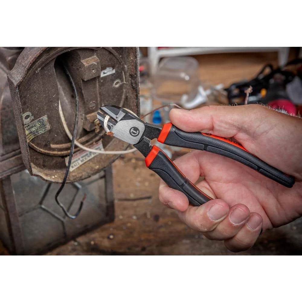 6 in. Z2 Dual Material High Leverage Diagonal Cutting Pliers by Crescent 4 6 in. Z2 Dual Material High Leverage Diagonal Cutting Pliers by Crescent - Image 2