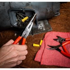 8 in. Long Chain Nose Cutting Plier w/Dipped Grip by Crescent -Cheap Crescent Store crescent all trades needle nose pliers 10338cvnn 31 1000
