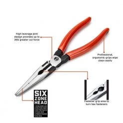 6 in. Long Nose Plier Dipped Handle by Crescent -Cheap Crescent Store crescent all trades needle nose pliers z6546 06 c3 1000