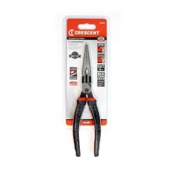 8 in. Z2 Dual Material High Leverage Long Nose Pliers by Crescent 15 8 in. Z2 Dual Material High Leverage Long Nose Pliers by Crescent -Cheap Crescent Store crescent all trades needle nose pliers z6548cg 1d 1000