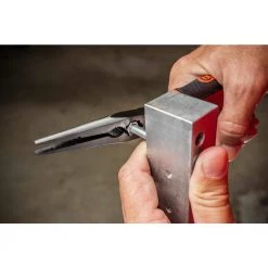 8 in. Z2 Dual Material High Leverage Long Nose Pliers by Crescent 22 8 in. Z2 Dual Material High Leverage Long Nose Pliers by Crescent -Cheap Crescent Store crescent all trades needle nose pliers z6548cg 76 1000