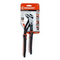 Z2 K9 10 in. Straight Jaw Tongue and Groove Dual Material Grip Pliers With K9 Angle Access Jaws by Crescent -Cheap Crescent Store crescent all trades tongue groove pliers rtz210cg 44 1000