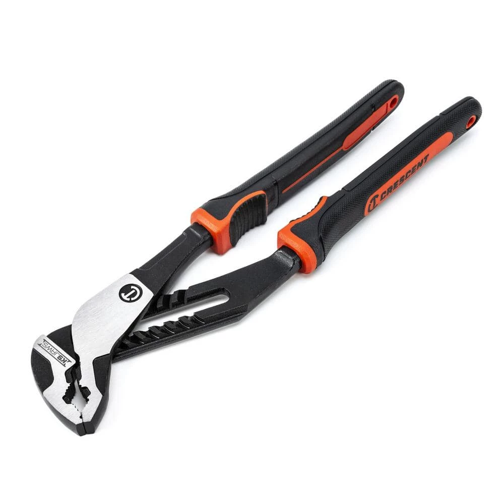 Z2 K9 10 in. V-Jaw Tongue and Groove Dual Material Grip Pliers With K9 Angle Access Jaws by Crescent 3 Z2 K9 10 in. V-Jaw Tongue and Groove Dual Material Grip Pliers With K9 Angle Access Jaws by Crescent