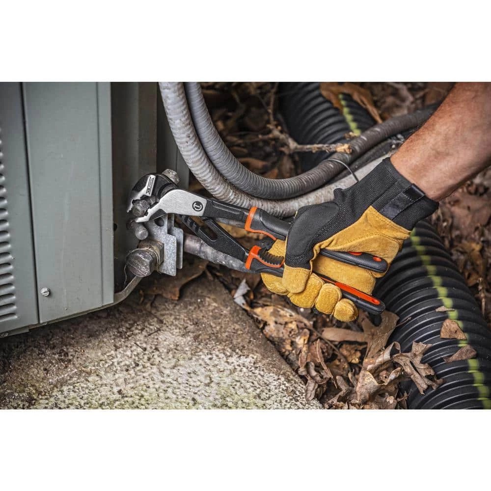 Z2 K9 12 in. V-Jaw Tongue and Groove Dual Material Grip Pliers With K9 Angle Access Jaws by Crescent 8 Z2 K9 12 in. V-Jaw Tongue and Groove Dual Material Grip Pliers With K9 Angle Access Jaws by Crescent - Image 6