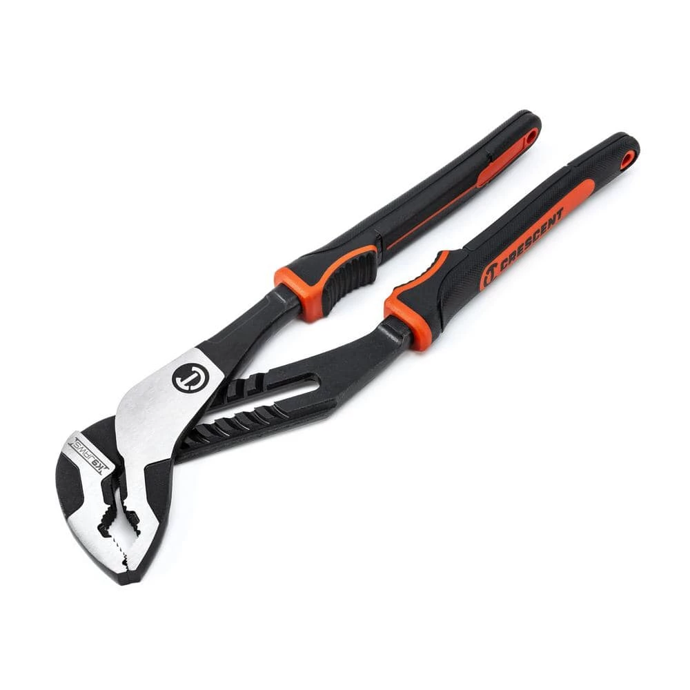 Z2 K9 12 in. V-Jaw Tongue and Groove Dual Material Grip Pliers With K9 Angle Access Jaws by Crescent 3 Z2 K9 12 in. V-Jaw Tongue and Groove Dual Material Grip Pliers With K9 Angle Access Jaws by Crescent