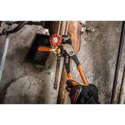 Z2 K9 16 in. Straight Jaw Tongue and Groove Dipped Grip Pliers With K9 Angle Access Jaws by Crescent -Cheap Crescent Store crescent all trades tongue groove pliers rtz216 4f 1000