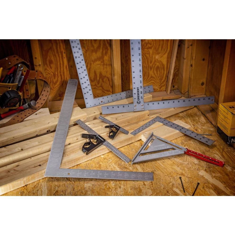 16 in. x 24 in. Hi-Viz Aluminum Rafter Square by Crescent 4 16 in. x 24 in. Hi-Viz Aluminum Rafter Square by Crescent - Image 2