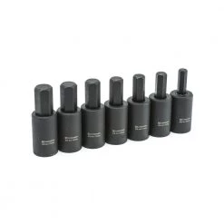 1/2 in. Drive Hex Bit Impact Metric Socket Set (7-Pieces) by Crescent