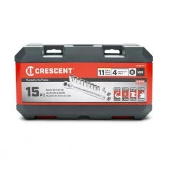 15-Piece 3/8 in. Drive 6 Point Metric Mechanics Tool Set by Crescent -Cheap Crescent Store crescent mechanics tool sets csws38mm15 4f 1000