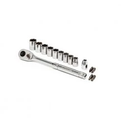 15-Piece 3/8 in. Drive 6 Point Metric Mechanics Tool Set by Crescent