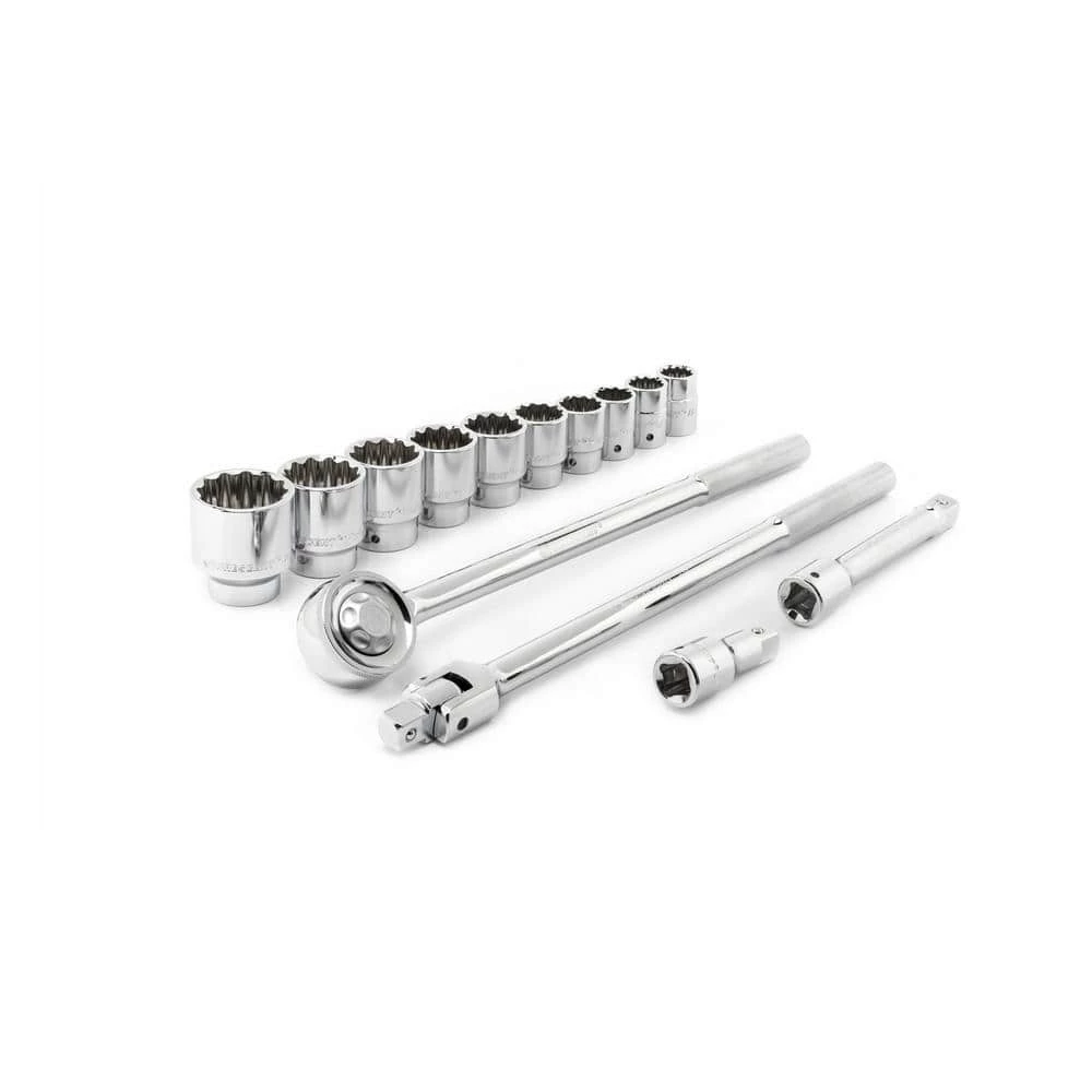 3/4 in. Drive 12 Point Standard SAE Mechanics Tool Set (14-Pieces) by Crescent 5 3/4 in. Drive 12 Point Standard SAE Mechanics Tool Set (14-Pieces) by Crescent - Image 3