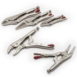 Locking Plier Set with Wire Cutter and Cushion Grip (5-Piece) by Crescent -Cheap Crescent Store crescent plier sets clp5setn 08 1f 1000