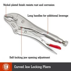 Locking Plier Set with Wire Cutter and Cushion Grip (5-Piece) by Crescent -Cheap Crescent Store crescent plier sets clp5setn 08 c3 1000