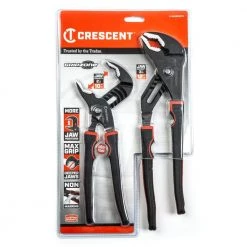 10 in. & 12 in. Dual Material Tongue and Groove Plier Set with Grip Zone V-Jaw by Crescent -Cheap Crescent Store crescent plier sets rt400sgset2 05 fa 1000