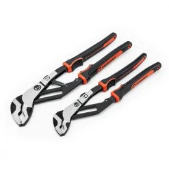 Z2 Auto-Bite Tongue and Groove Plier Set with Dual Material Handle (2-Piece) by Crescent