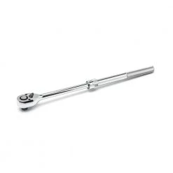 12 in. to 17-1/2 in. 1/2 in. Drive 72 Tooth Quick Release Extendable Teardrop Ratchet by Crescent