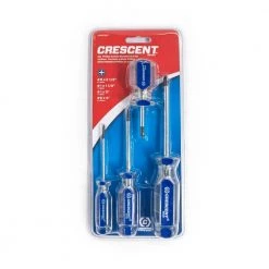 4-Piece Phillips Acetate Screwdriver Set by Crescent -Cheap Crescent Store crescent screwdriver sets cp4pcset 4f 1000