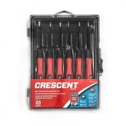 Precision Screwdriver Set (6-Piece) by Crescent 6 Precision Screwdriver Set (6-Piece) by Crescent -Cheap Crescent Store crescent screwdriver sets csdp6set c3 1000